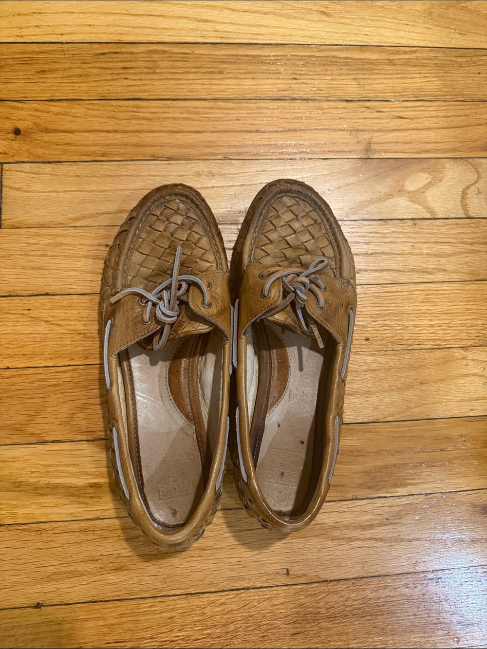Frye Quincy Soft Weave Leather Boat Shoes